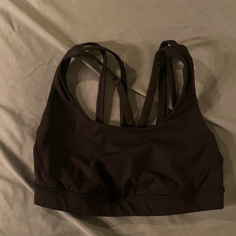 Lululemon Black Strappy Sports Bra 4 - Picture 3 of 5